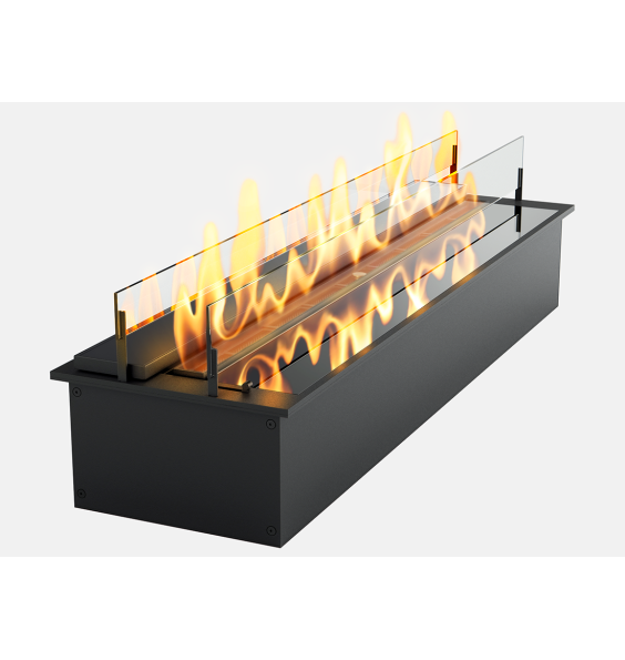 Designer mechanical  biofireplace Slider glass 1000 Gloss Fire