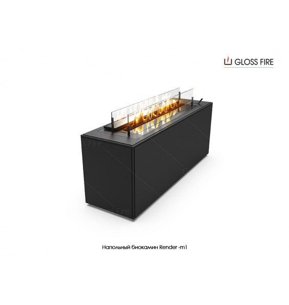Floor biofireplace Render-m1 GlossFire