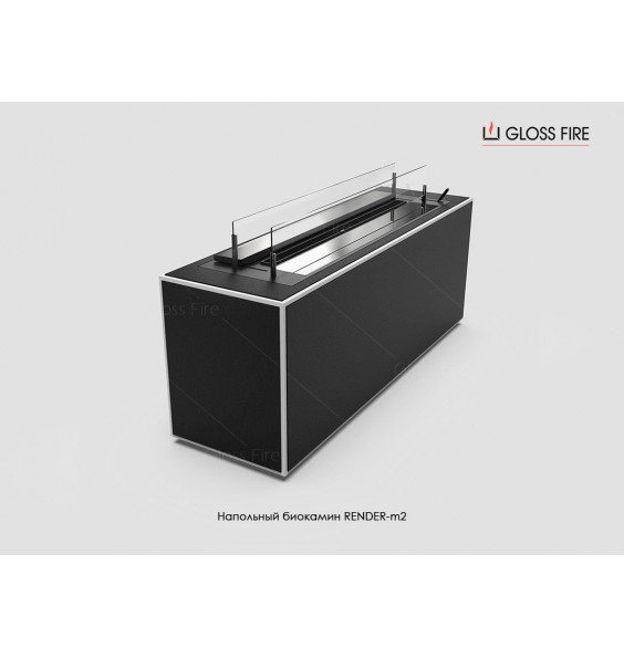 Floor biofireplace Render-m2 GlossFire