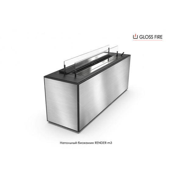 Floor biofireplace Render-m3 GlossFire