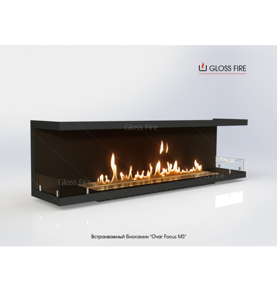 Built-in biofireplace Hearth Focus MS-004 GlossFire