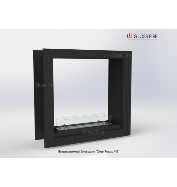 Built-in biofireplace Hearth Focus MS-011 GlossFire
